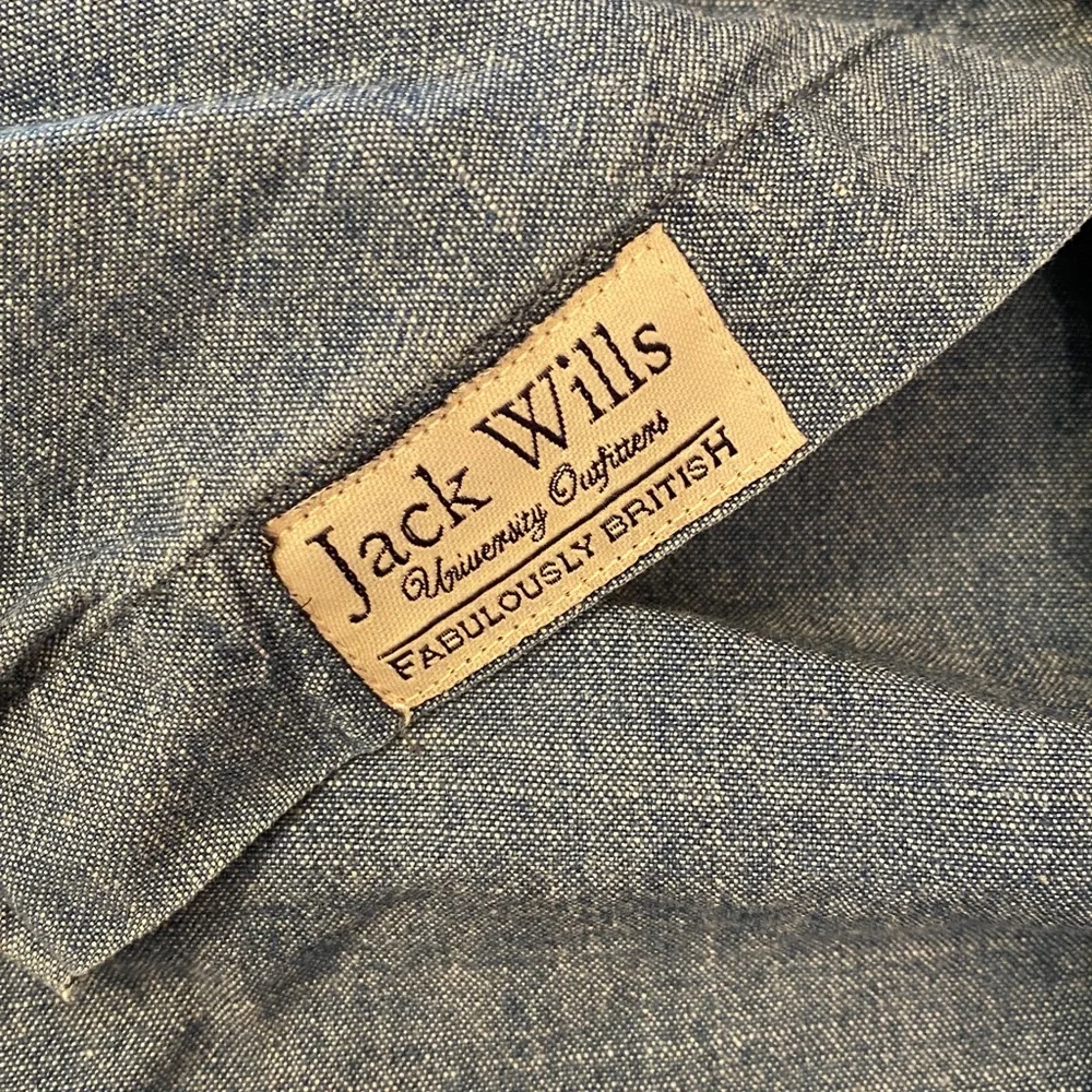 Jack Wills Casual Blue Chambray Button Down Shirt - Picture 3 of 5